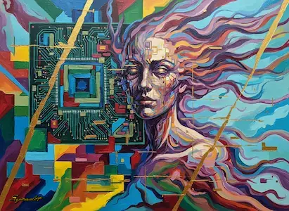 Ghost in the Machine - Abstract Fluid Art