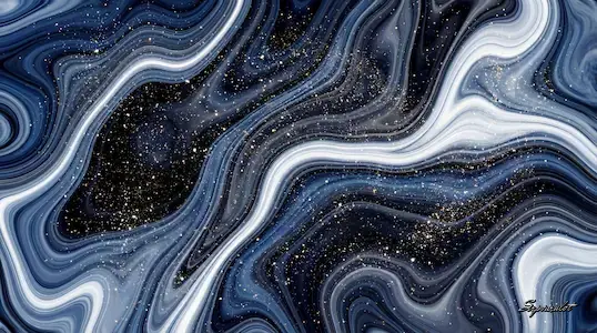 Stardust - Abstract Fluid Art